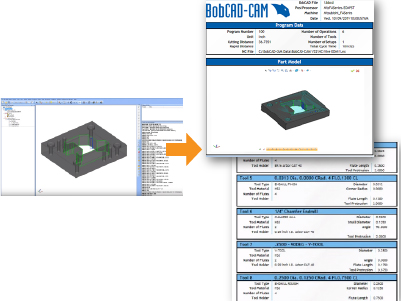 BobCAD-CAM_WIRE EDMモジュール_加工指示書