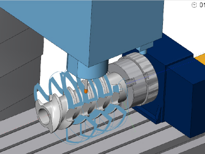 BobCAD-CAM_4AXISモジュール_フローライン加工1